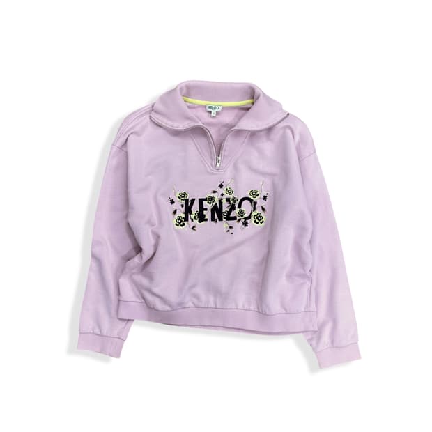 Kenzo, Logo Pink Anorak Sweatshirt