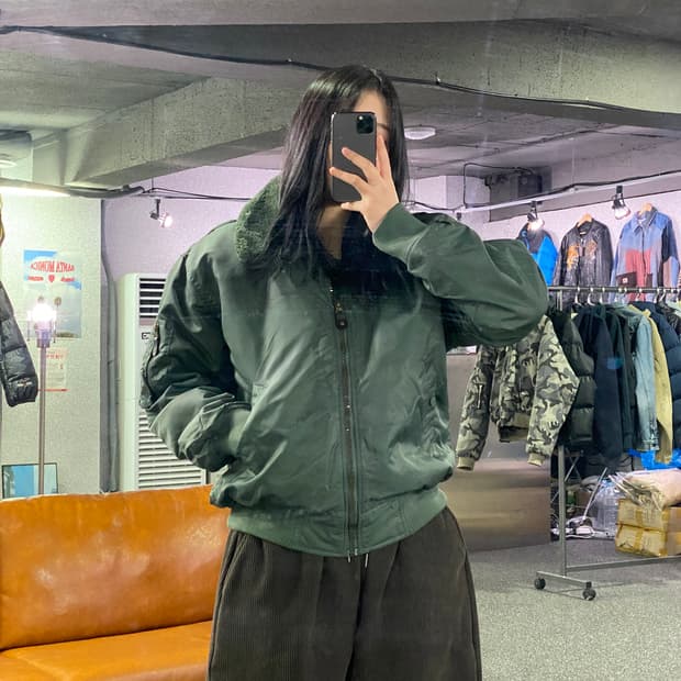 빈티지 카라퍼 국군 항공점퍼 B3831