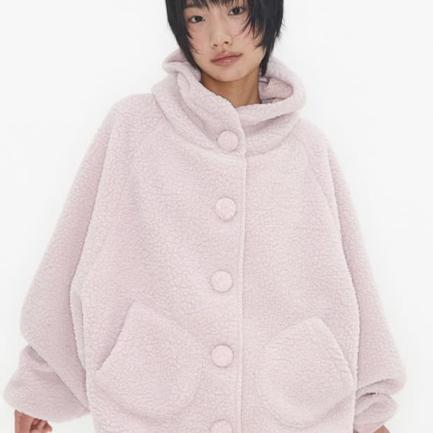 익스파이어드 Sherpa Cloud Jacket Misty Pink