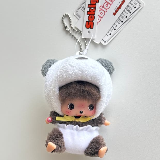 몬치치 판다 애니멀 베이비 베비치치 인형 키링