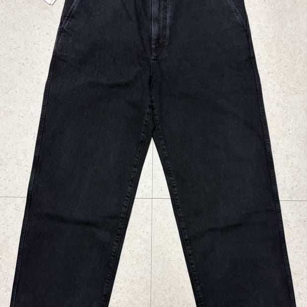One Washed Wide Denim (New) - Blue Black