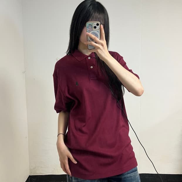 Polo Ralph Lauren Burgundy Collar Tee