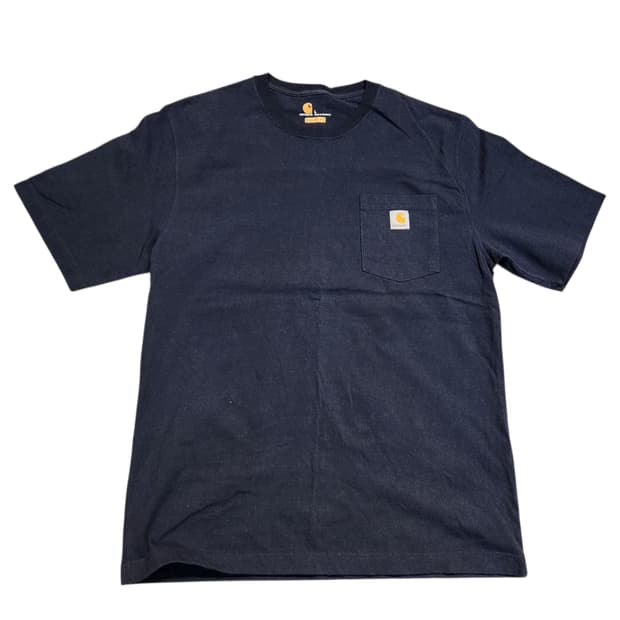 칼하트 포켓 반팔 티셔츠 네이비 (L)