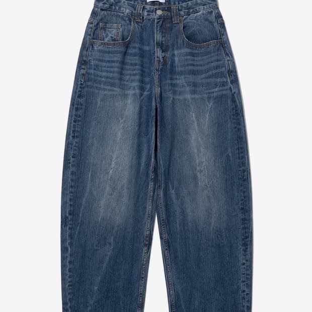 밀로 아카이브 리플렉트 커브드 팬츠 미드블루