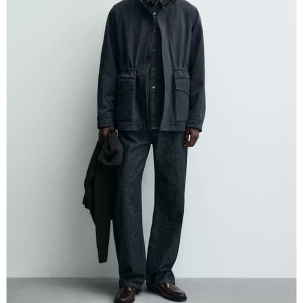 자라 릴렉스 핏 파카 L