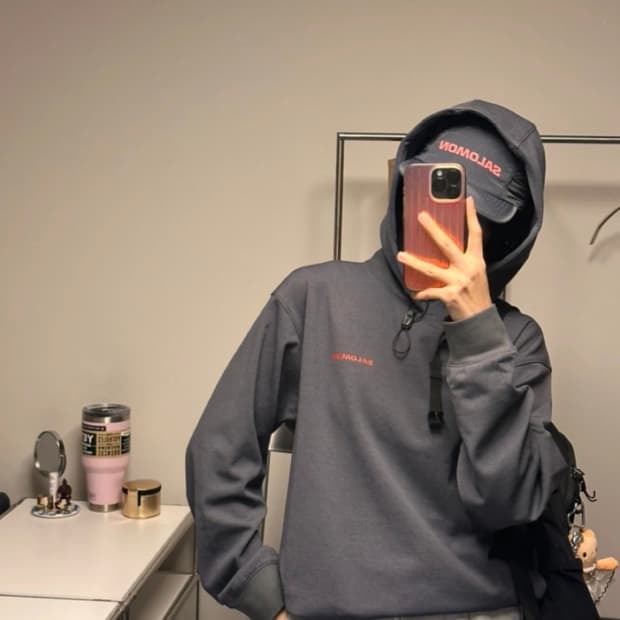 [새 상품] 살로몬 프라이머리 남녀공용 후디 m