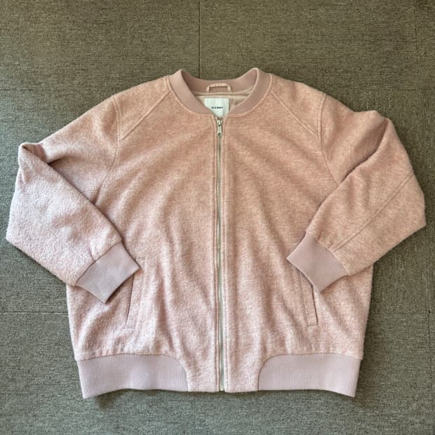 핑크 블루종 자켓