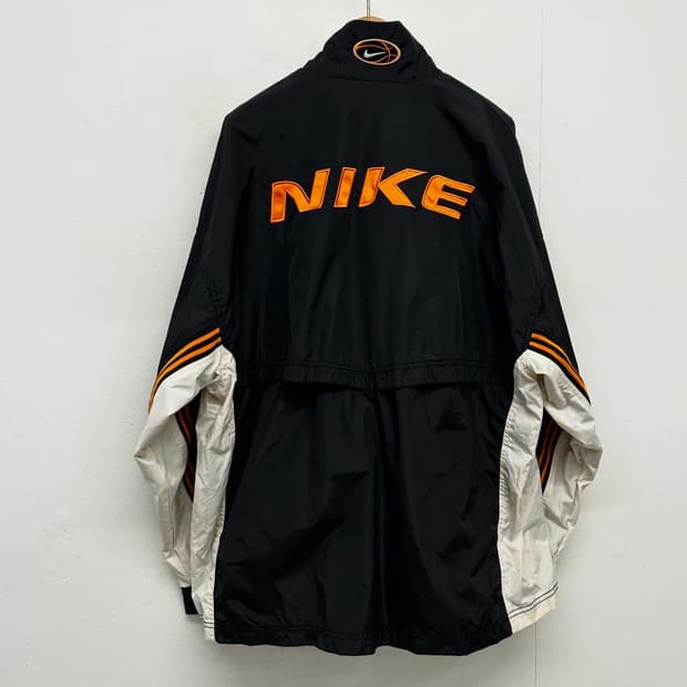 90s 나이키 블랙 오렌지 바람막이 자켓 