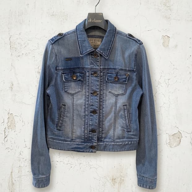 GUESS 여성 빈티지 데님 자켓 M