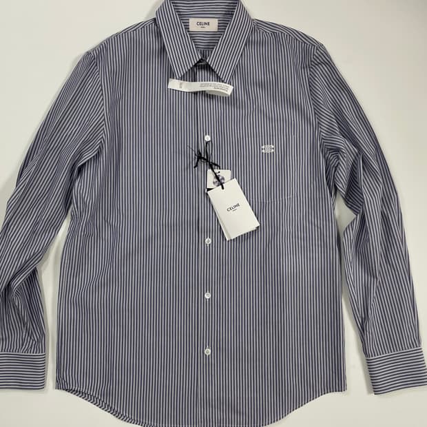 셀린느 스트라이프 셔츠 39사이즈 새상품 판매