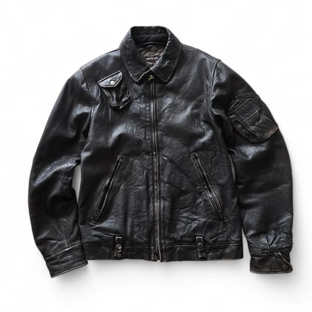 사쥬드크레 항공 라이더 가죽 자켓