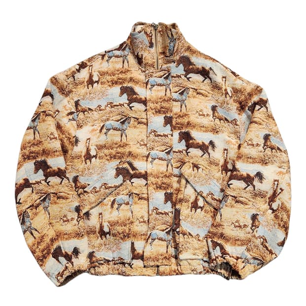 Mome official 자카드 패턴 자켓 (Free)