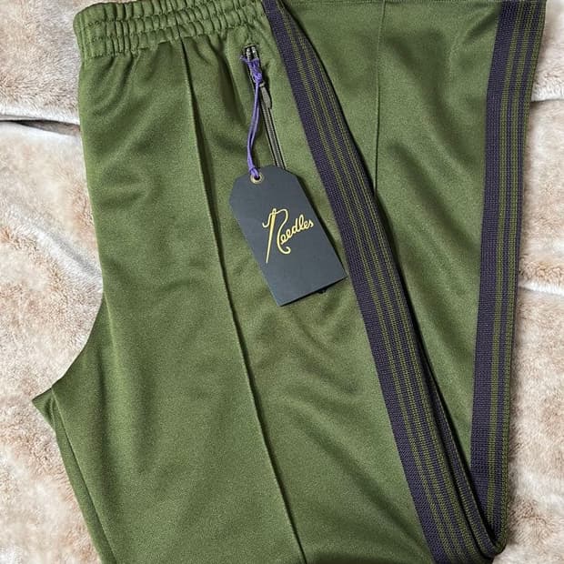 니들스 트랙 팬츠 폴리 스무스 아이비 그린 레귤러 핏
