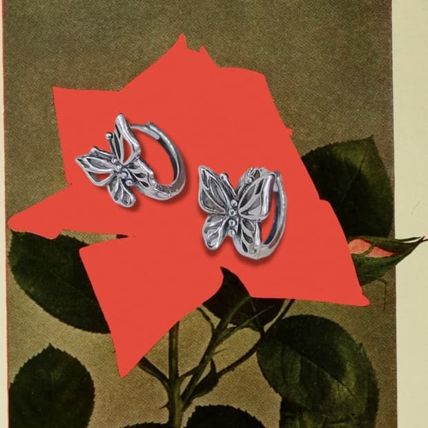 Butterfly 925Silver Hoop Earring🦋