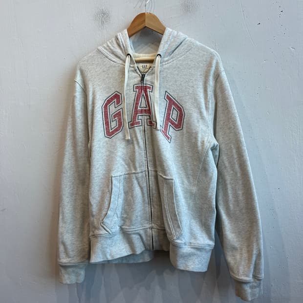 GAP 갭 로고 와플 후드집업 