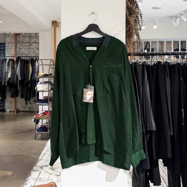 토가 비릴리스 그린 레이온 트윌 셔츠