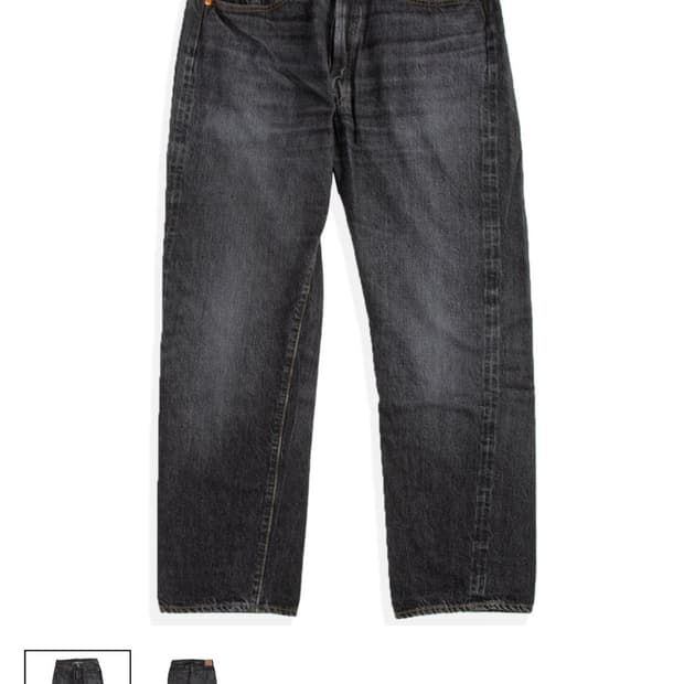 웨어하우스 2ND-HAND 1101 USED WASH BLACK 32LE