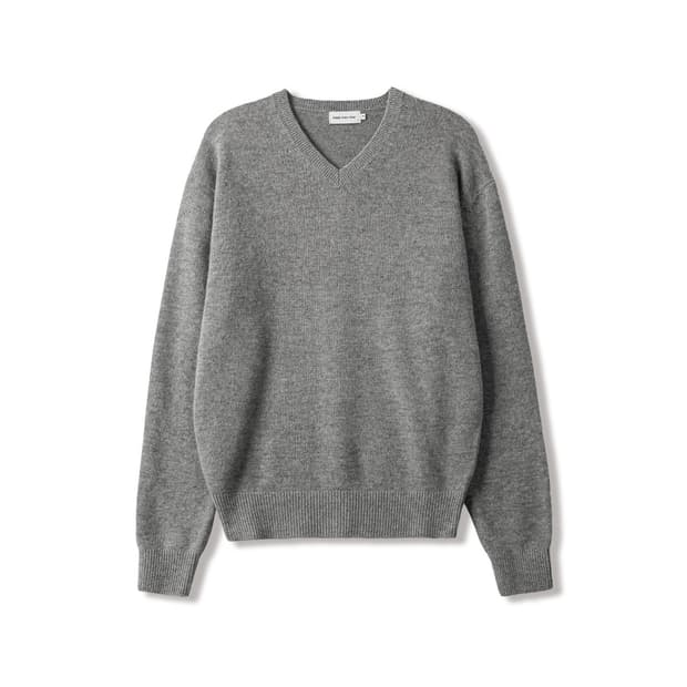 [1] 스테디에브리웨어 코지 울 캐시미어 브이넥 니트 그레이