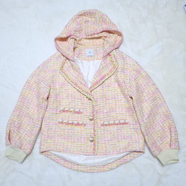 오즈세컨 여성 트위드자켓 S 0227  뽀샤샤