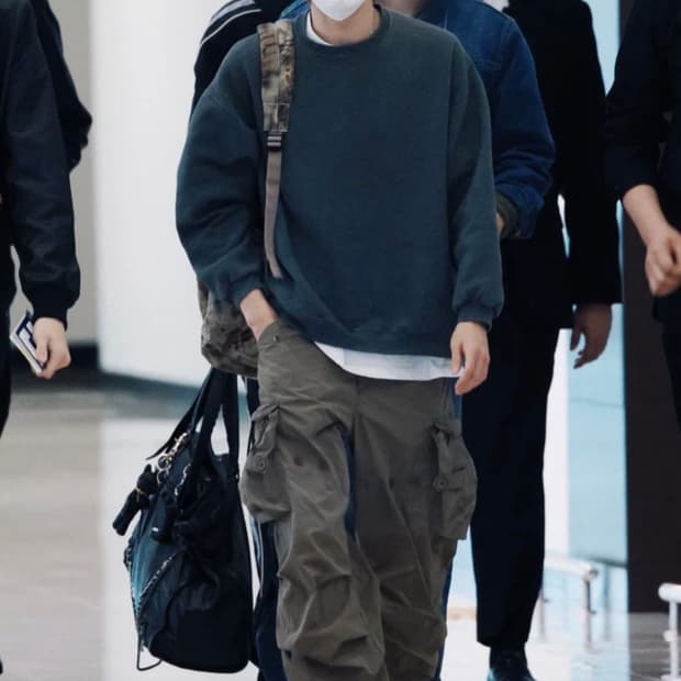 라이즈 소희 착용! 앤더슨벨 파타니 크랙 카고 팬츠