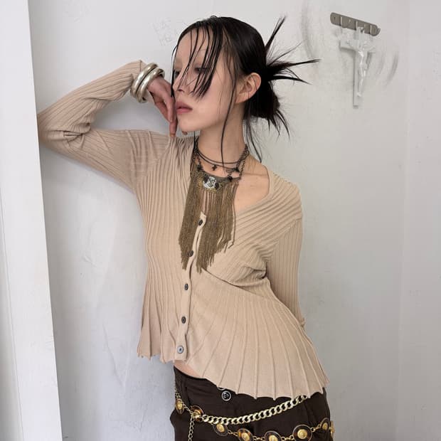 pleats cardigan 상품이미지1