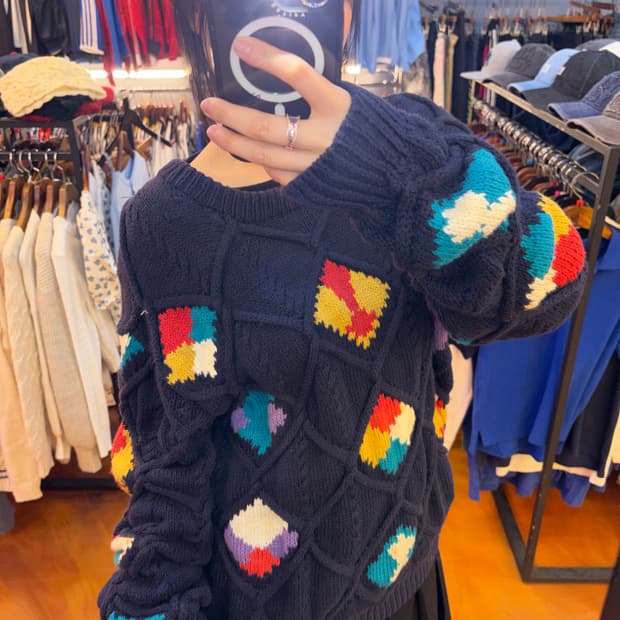 PRIMITIF 패치워크 니트