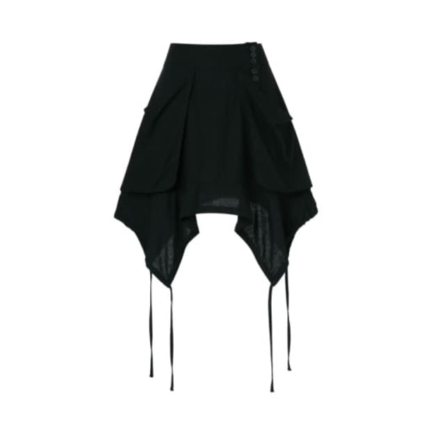 코이세이오 페어리 스트링 스커트 블랙 1사이즈