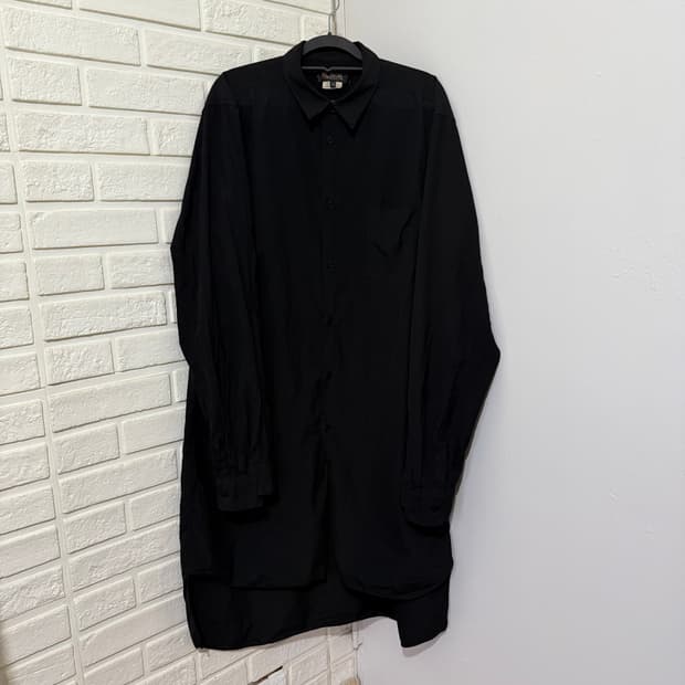 꼼데가르송 블랙 롱 셔츠