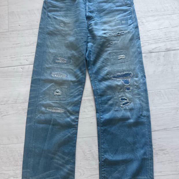 Rrl 빈티지 파이브 포켓 플레인필드 데님 30x30