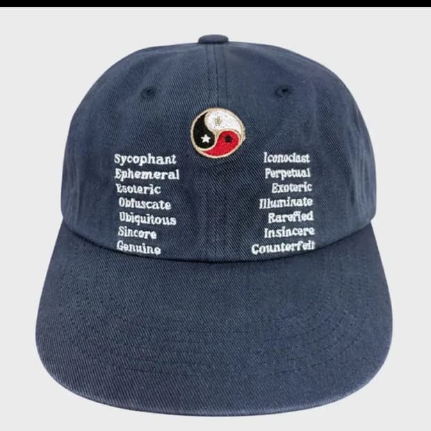 패슬 Yin Yang Washed Cap Navy