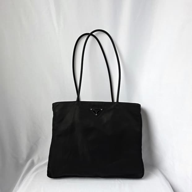 [정품 PRADA] 프라다 포코노 나일론 긴줄 숄더백 쇼퍼백 라지