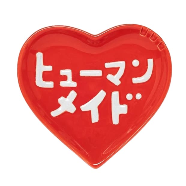 휴먼메이드 케이코 소오토메 하트 세라믹 트레이 레드