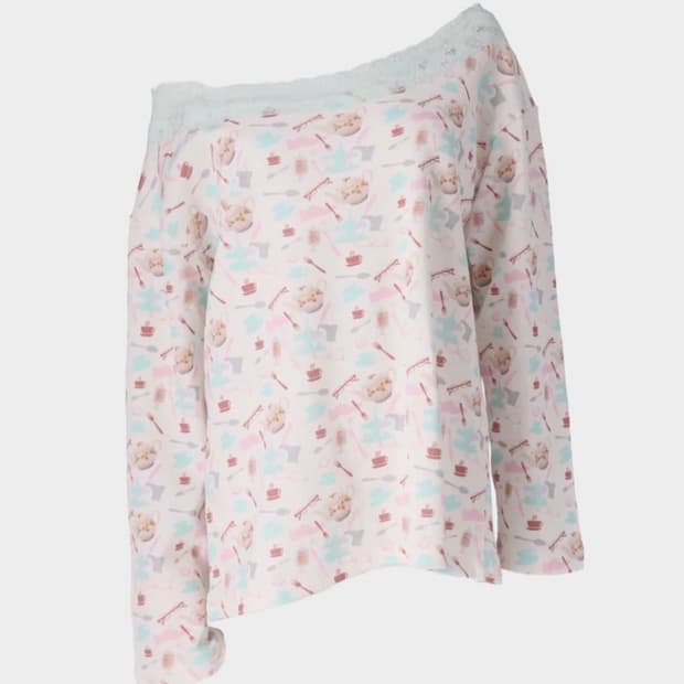 honkyo off shoulder top tea party