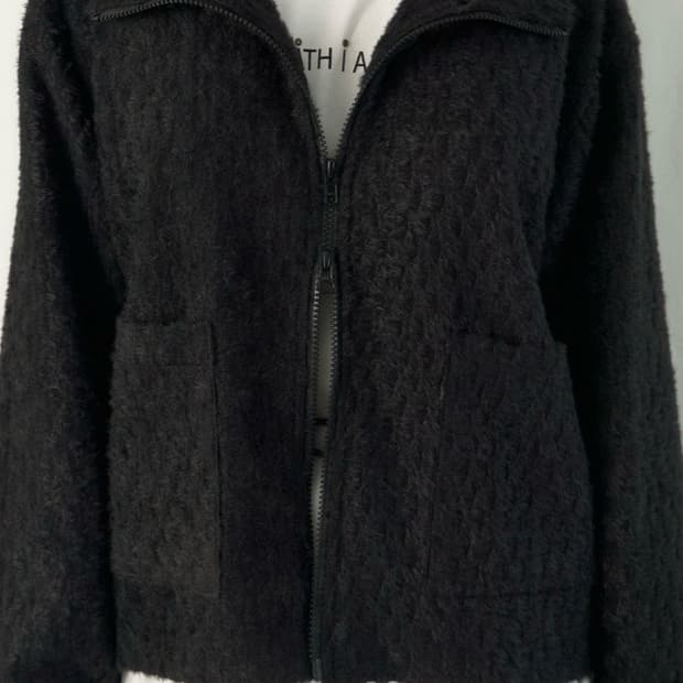 투웨이 하이넥 퍼 자켓