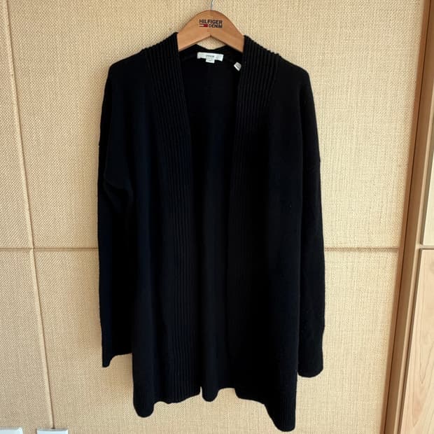 VINCE 검정색 가디건 S