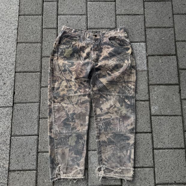 36x30 Wrangler 리얼트리 카모 더블니 팬츠