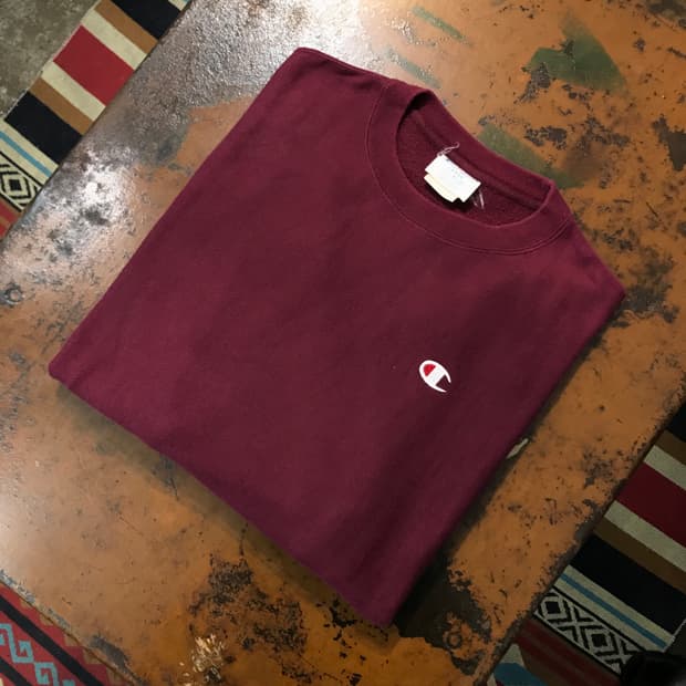 챔피온 리버스위브 버건디 기모 스웨트셔츠 맨투맨 남성 110 사이즈