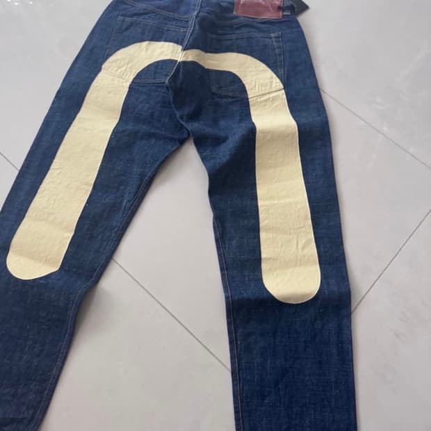 last one/EVISU PAINTED DENIM JEAN