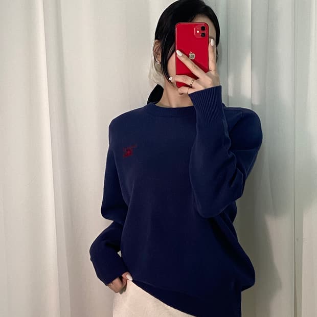 버버리 기마로고 니트