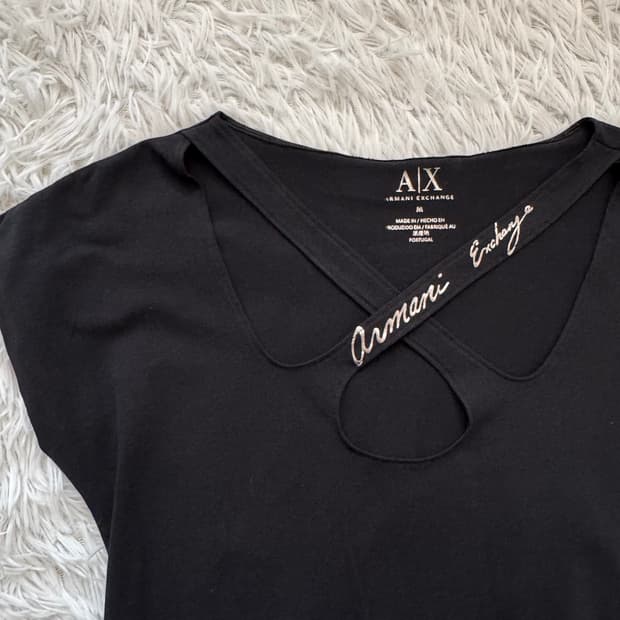 ARMANI 일본빈티지 반팔티 아르마니 익스체인지 y2k 나시 빈티지나시