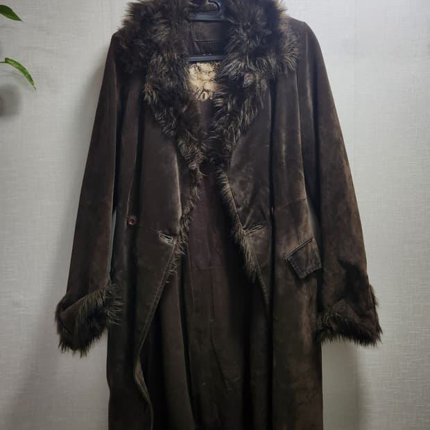Morgan vkei fur & suede overcoat