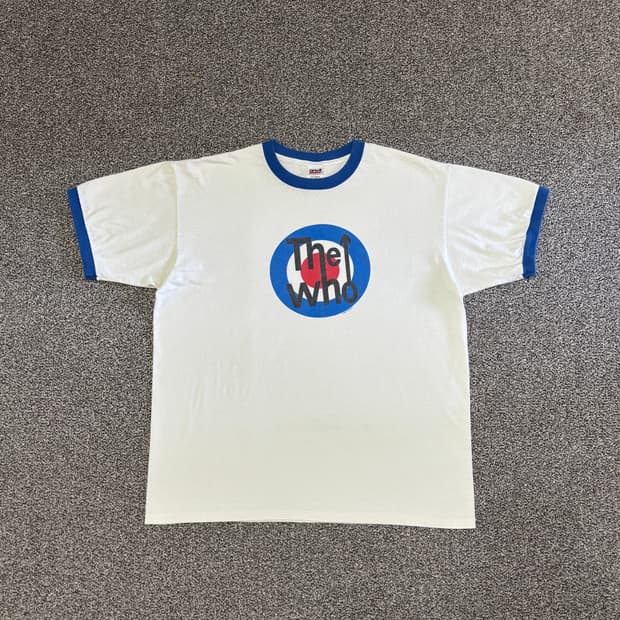 00s 빈티지 더 후 the who 링거티셔츠