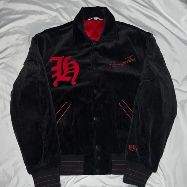 헤리티지플로스 코듀로이 바시티 블랙 L