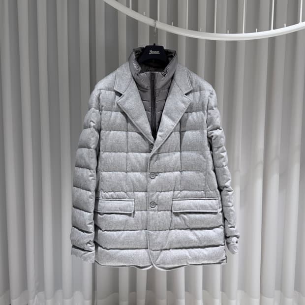 (A+/58) / 에르노 레이어드 구스다운 캐시미어 패딩 자켓