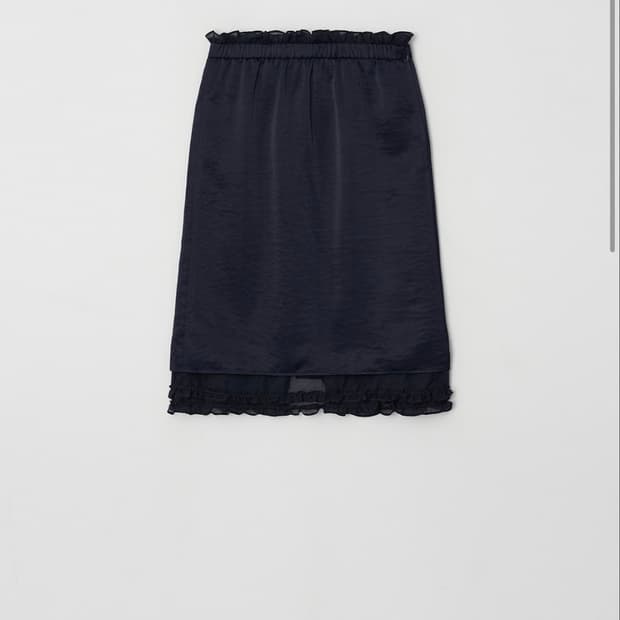아뜰리에 에디션 Sheer Frill Layered Skirt