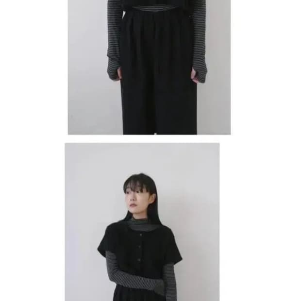 에프터먼데이 플러피 하프 니트 탑