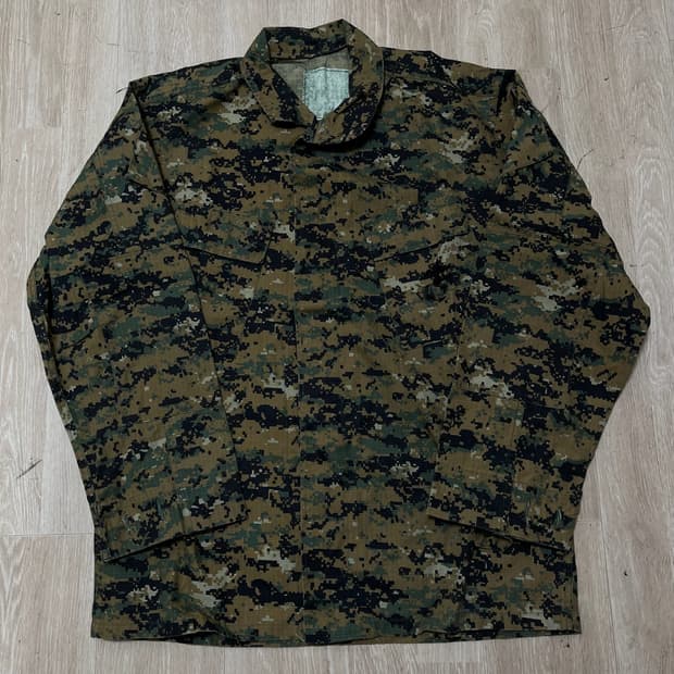 미해병대 미군 밀리터리 우드마펫 전투복 상하의 세트 M 