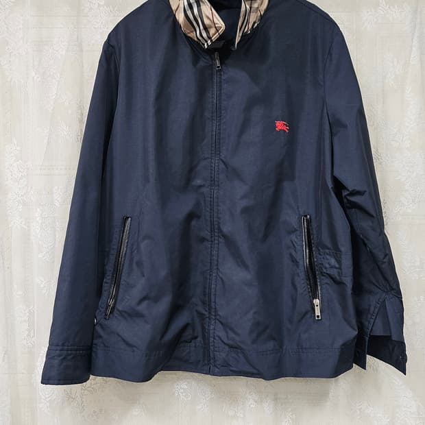 버버리  네이비   블루종 점퍼 95