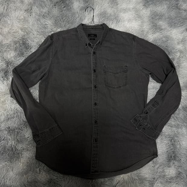 자라 흑청셔츠 남성 XL사이즈 