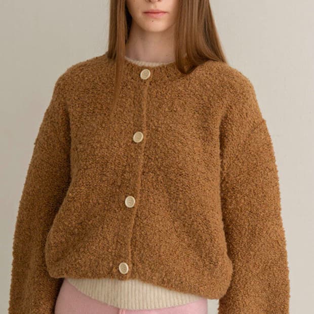 모어올레스 부클 가디건